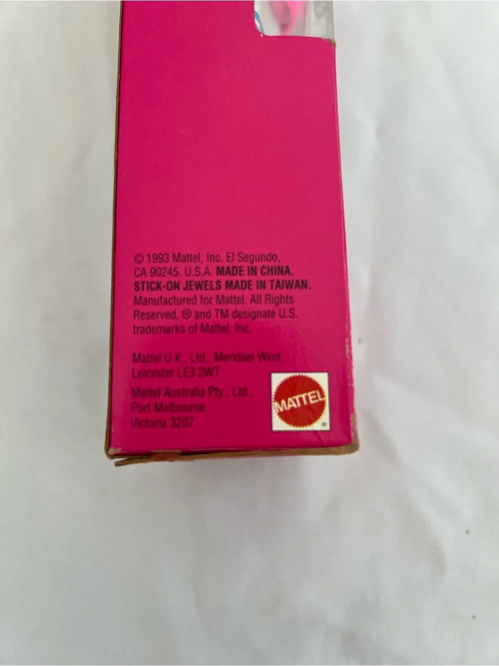 Vintage 1993 Barbie Sun Jewel Blonde Doll with Silver Dress and Pink Accent - Picture 10 of 13